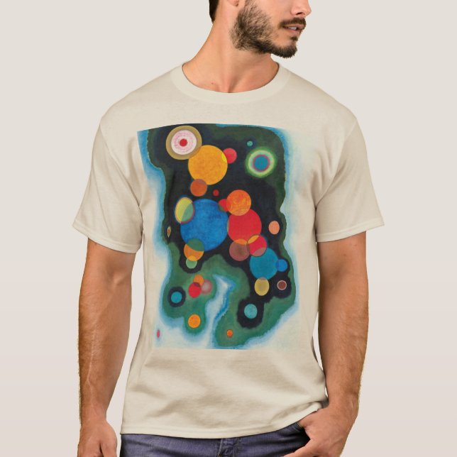 Deepened Impulse Abstract Oil on Canvas Kandinsky T-Shirt (Front)