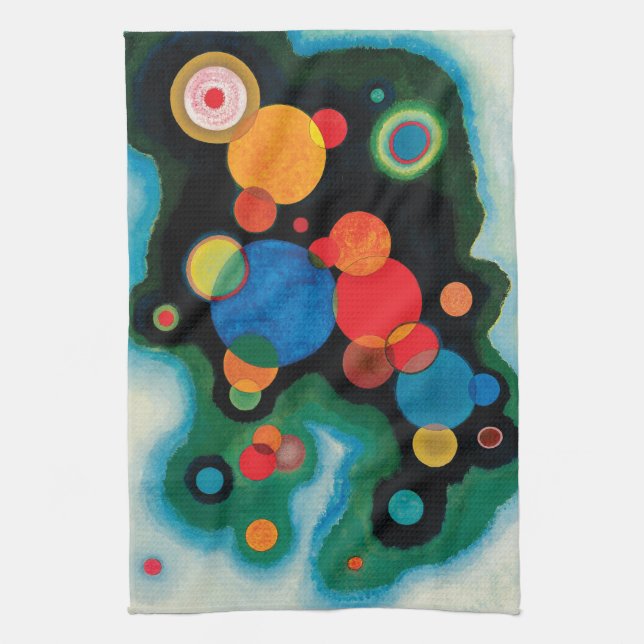 Deepened Impulse by Wassily Kandinsky Tea Towel (Vertical)
