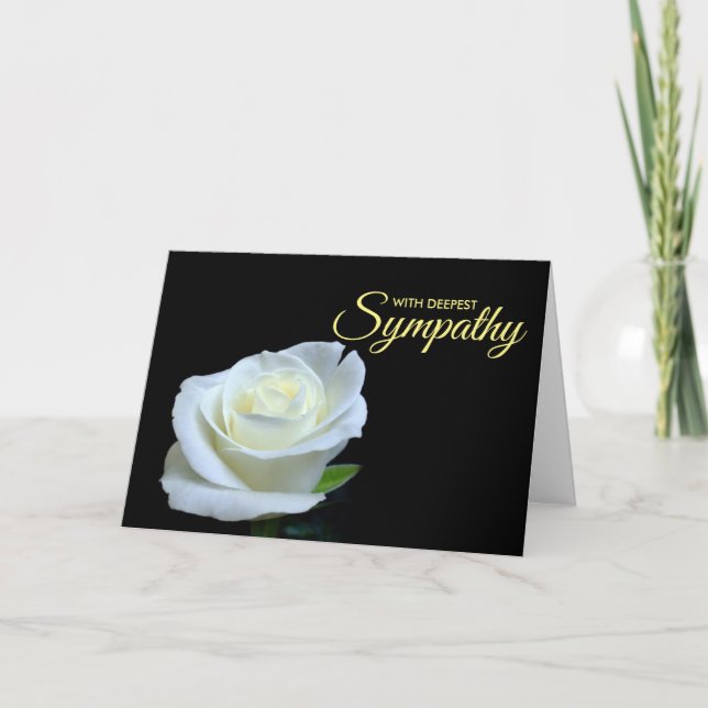 Deepest Sympathy Condolence Card (Front)