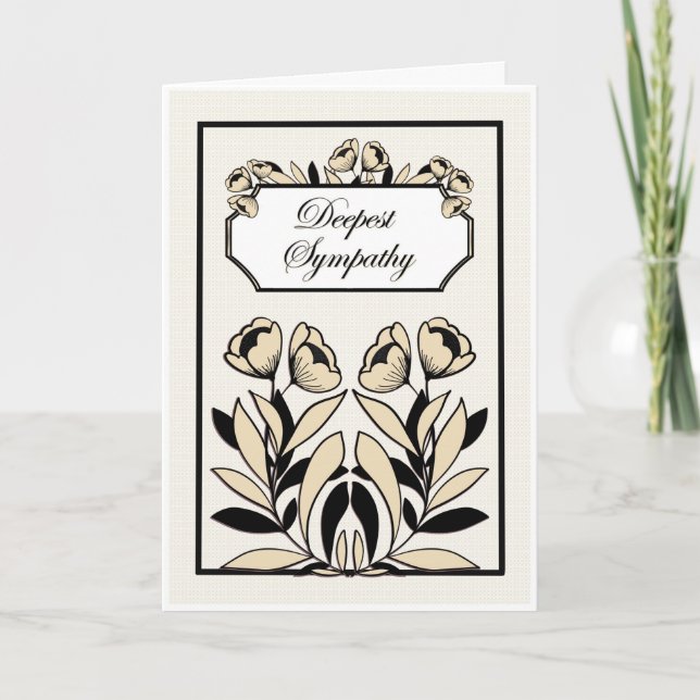 Deepest Sympathy – Multilingual Condolence Card (Front)