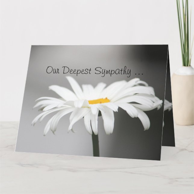 Deepest Sympathy Note Card (Front)
