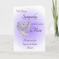 Deepest Sympathy On The Loss of Your Mom Purple