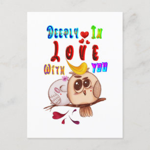 Deeply In Love With You Holiday Postcard