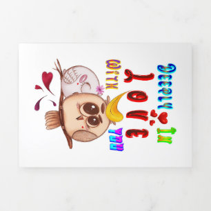 Deeply In Love With You Tri-Fold Card