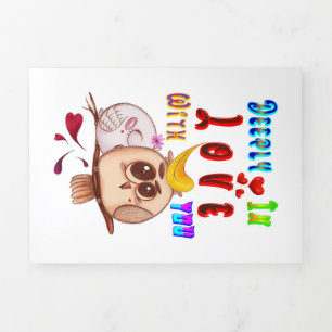 Deeply In Love With You Tri-Fold Holiday Card