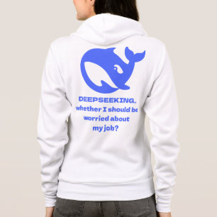 DEEPSEEK Front & Back Print Customisable Text Hoodie