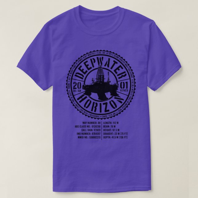 Deepwater Horizon 2 T-Shirt (Design Front)