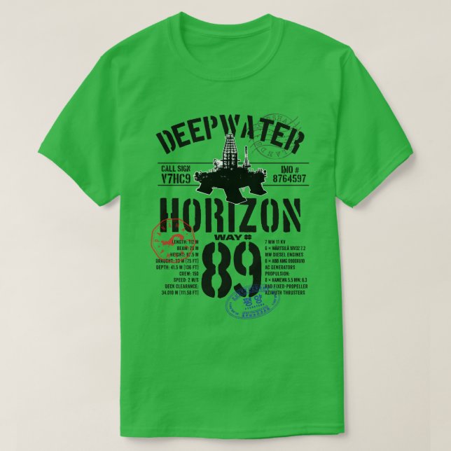 Deepwater Horizon T-Shirt (Design Front)