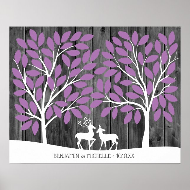 Deer - 100 Signature Guest Book Alternative (Front)