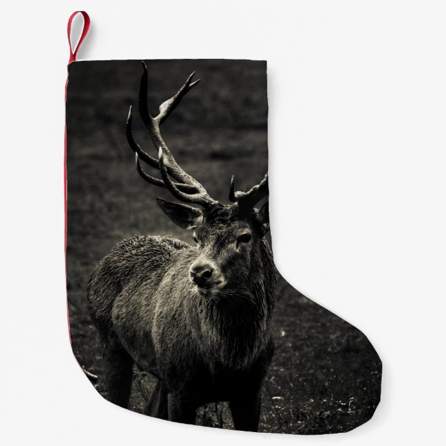 DEER 12 POINT BUCK SMALL CHRISTMAS STOCKING (Front)