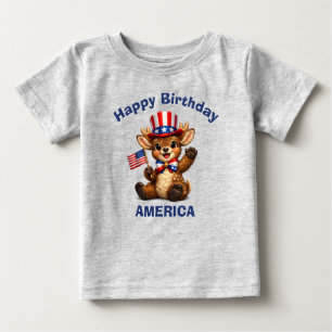Deer (5c) Patriotic Kid T-Shirt