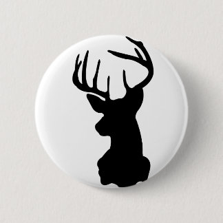 deer 6 cm round badge