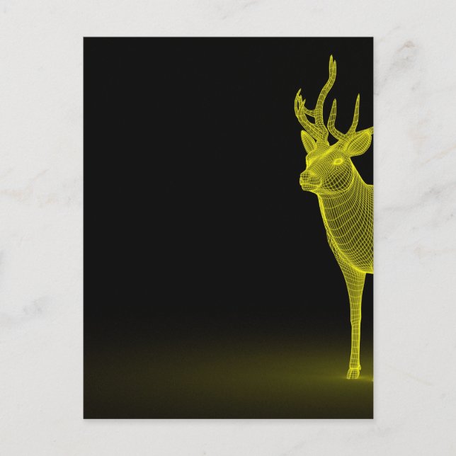 Deer abstract postcard (Front)