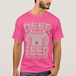 Deer And Beer Funny Hunter Hunting T-Shirt
