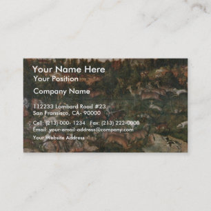 Deer And Boar Hunting By Cranach D. Ä. Lucas (Bes Business Card