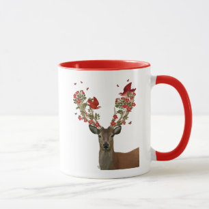 Deer and Love Birds 2 Mug