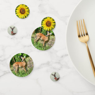 Deer and Sunflower Confetti