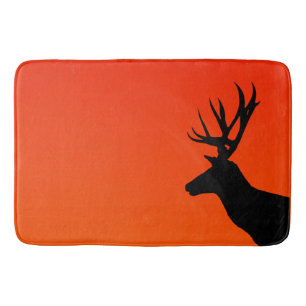 Deer and Sunset Bath Mat