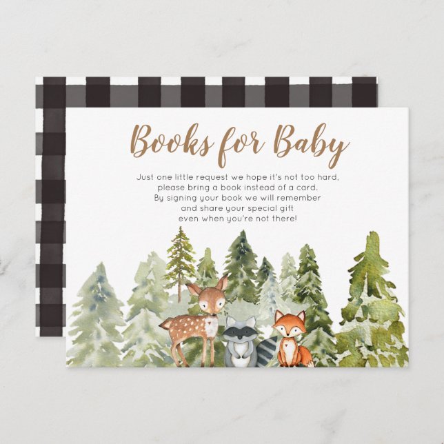 Deer animal adventure Camper Books for Baby Postcard (Front/Back)