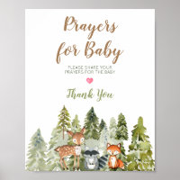 Deer animal adventure Camper Prayers for Baby Pos