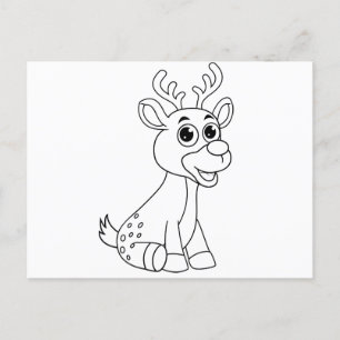 Deer Animal Fawn Baby Young Animal Cute Postcard