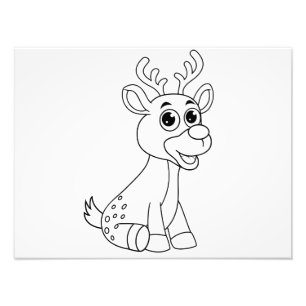 Deer Animal Fawn Baby Young Animal Cute Postcard P Photo Print
