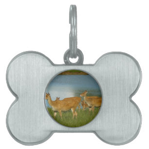 Deer Animal Nature Peace Love Destiny Fun Art Pet ID Tag