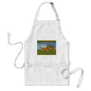 Deer Animal Nature Peace Love Destiny Fun Art Standard Apron