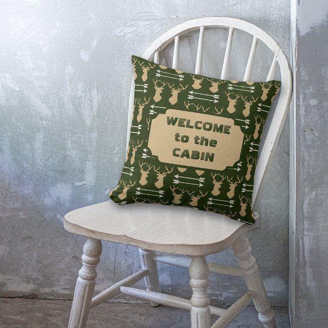 Deer Antler Arrow Pattern Cabin Cushion (Creator Uploaded)
