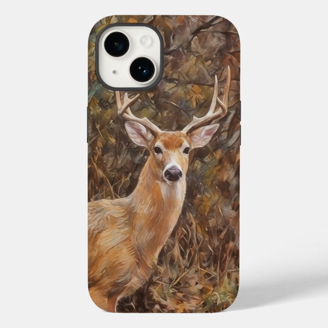 Deer Antler Buck Wild Deer Art Phone Case (Back)