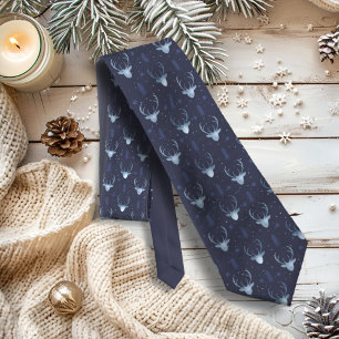 Deer Antlers Arrows Christmas Pattern V2 Bl ID861 Tie