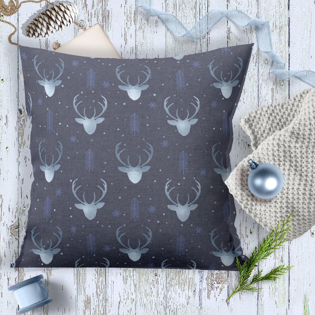 Deer Antlers Arrows Pattern V2 Blue ID861 Cushion (Creator Uploaded)