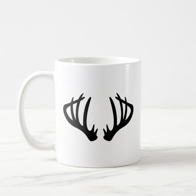Deer Antlers Coffee Mug (Left)