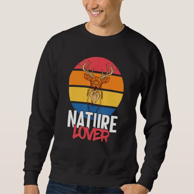 Deer Antlers Forest Animal Nature Sweatshirt (Front)