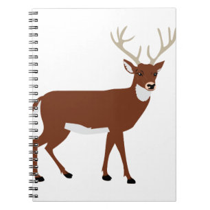 Deer Antlers Forest Animal Vector Notebook