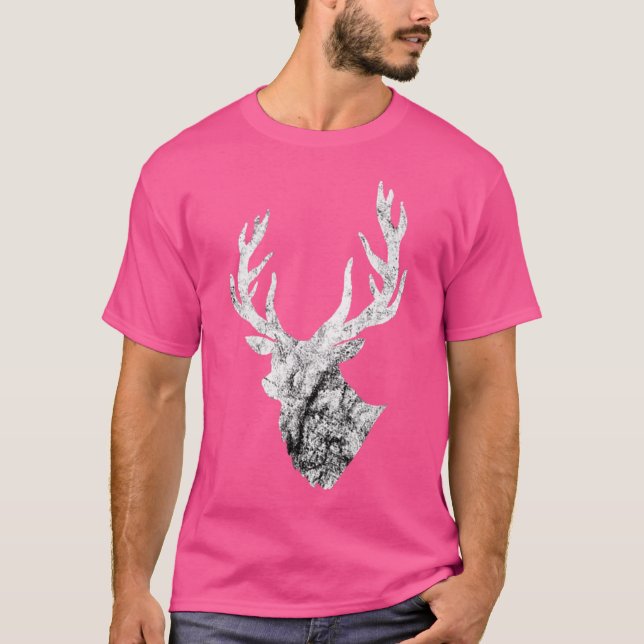 Deer Antlers Hunter Hunting Season Deer Hunting De T-Shirt (Front)
