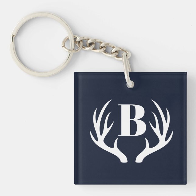Deer Antlers  Key Ring (Front)