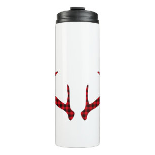 Deer Antlers Red Deer Silhouette Deer Stag Animal. Thermal Tumbler