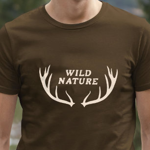 Deer Antlers & Wild Nature T-Shirt