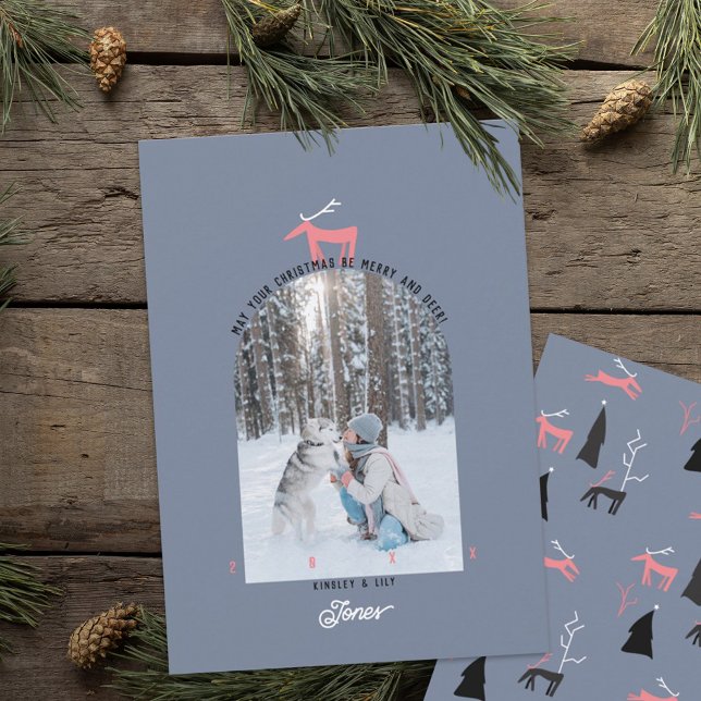 Deer & Arch Photo Christmas Card (Creator Uploaded)