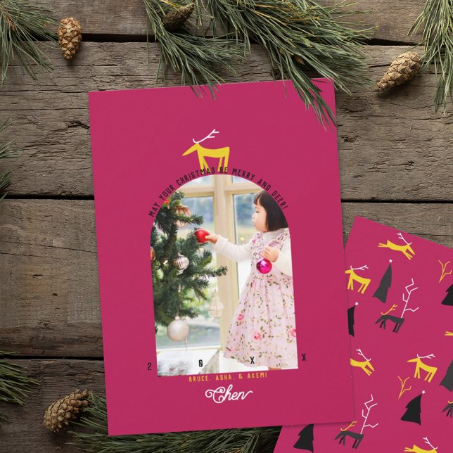 Deer & Arch Photo Christmas Card (Creator Uploaded)