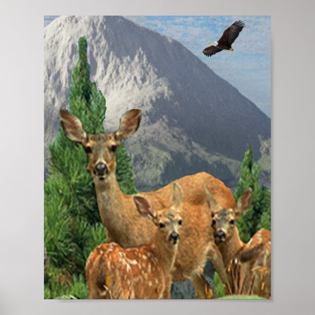 Deer art poster (Front)