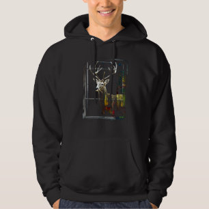 Deer Artwork Motif Colourful Art Animal Deer Hoodie