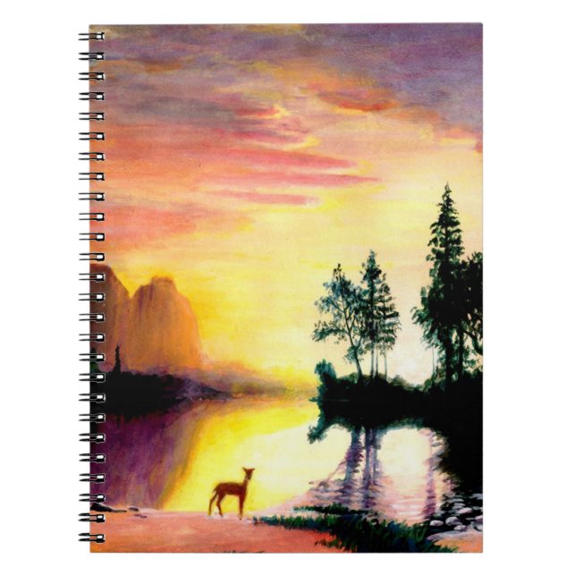 Deer at Dawn Notebook (Front)