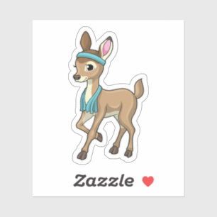 Deer at Fitness with Towel