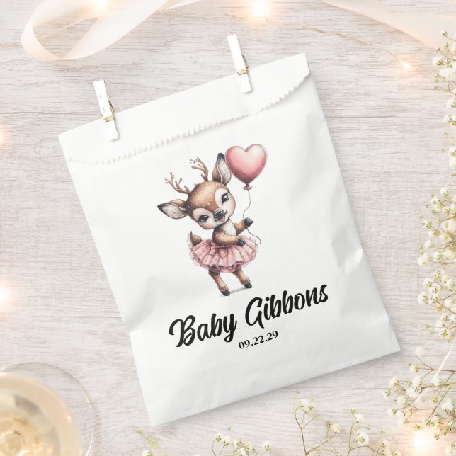 Deer Baby Shower Favour Bags (Clipped)