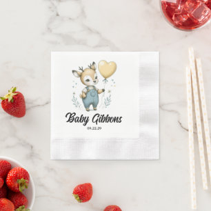 Deer Baby Shower Napkin