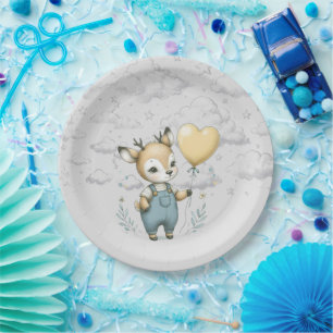 Deer Baby Shower Paper Plate