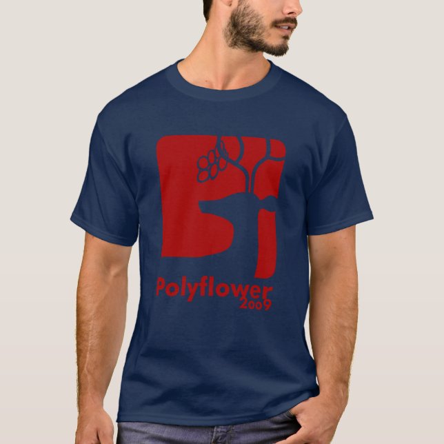 Deer Beer Red - Polyflower 2009 T-Shirt (Front)