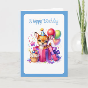 Deer Birthday Card